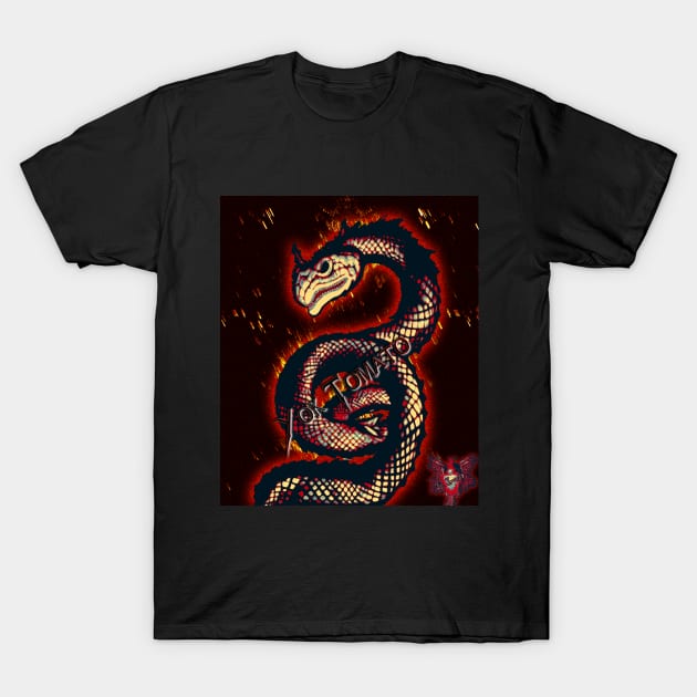 Ester Snake Deity T-Shirt by Yok Tomato